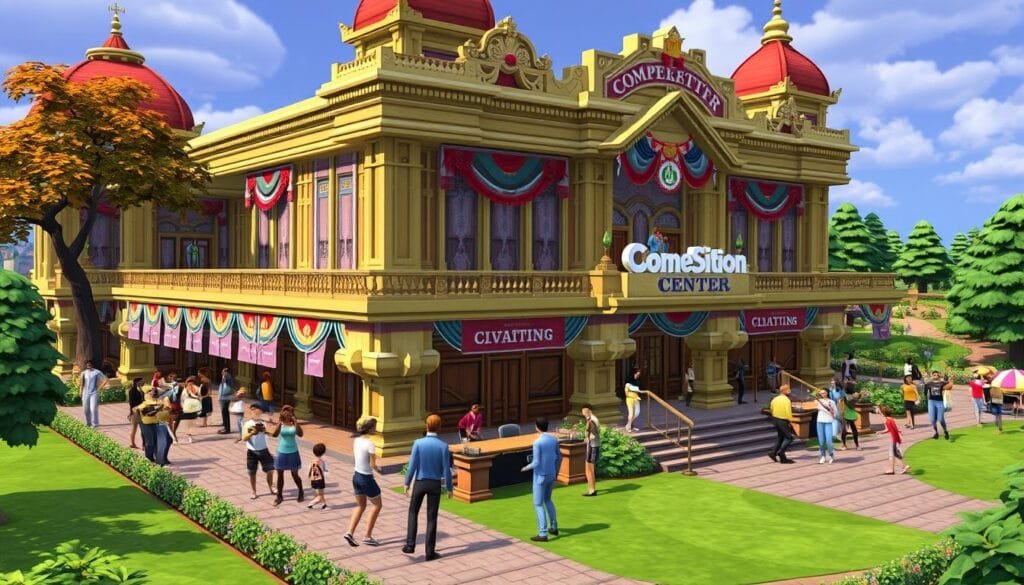 Competition Center in Sims FreePlay