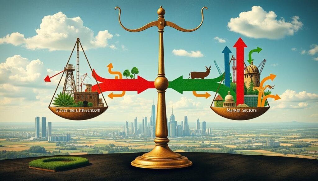 Key characteristics of mixed economies