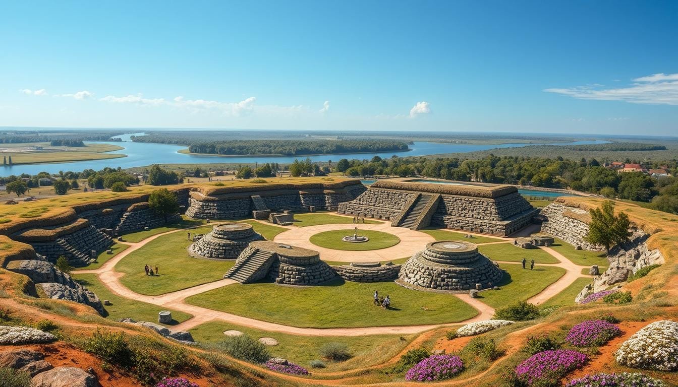 what is a plaza in mississippian culture